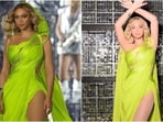 Beyoncé wears saree gown by Gaurav Gupta for Renaissance World Tour concert. 