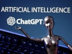 ChatGPT logo and AI Artificial Intelligence.