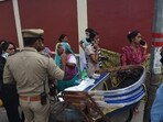 A woman delivered a premature baby near gate 13 of Raj Bhawan in Lucknow. The baby died later in a hospital. A woman delivered a premature baby near gate 13 of Raj Bhawan in Lucknow. The baby died later in a hospital.