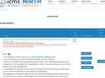 ICMR-NIRTH Recruitment 2023: Apply for Technical Assistant, Technician, Lab Attendant vacancies (nirth.res.in)
