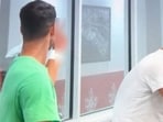 Carlos Alcaraz was seen making an immodest gesture in a hilarious manner towards a rival at Canadian Open