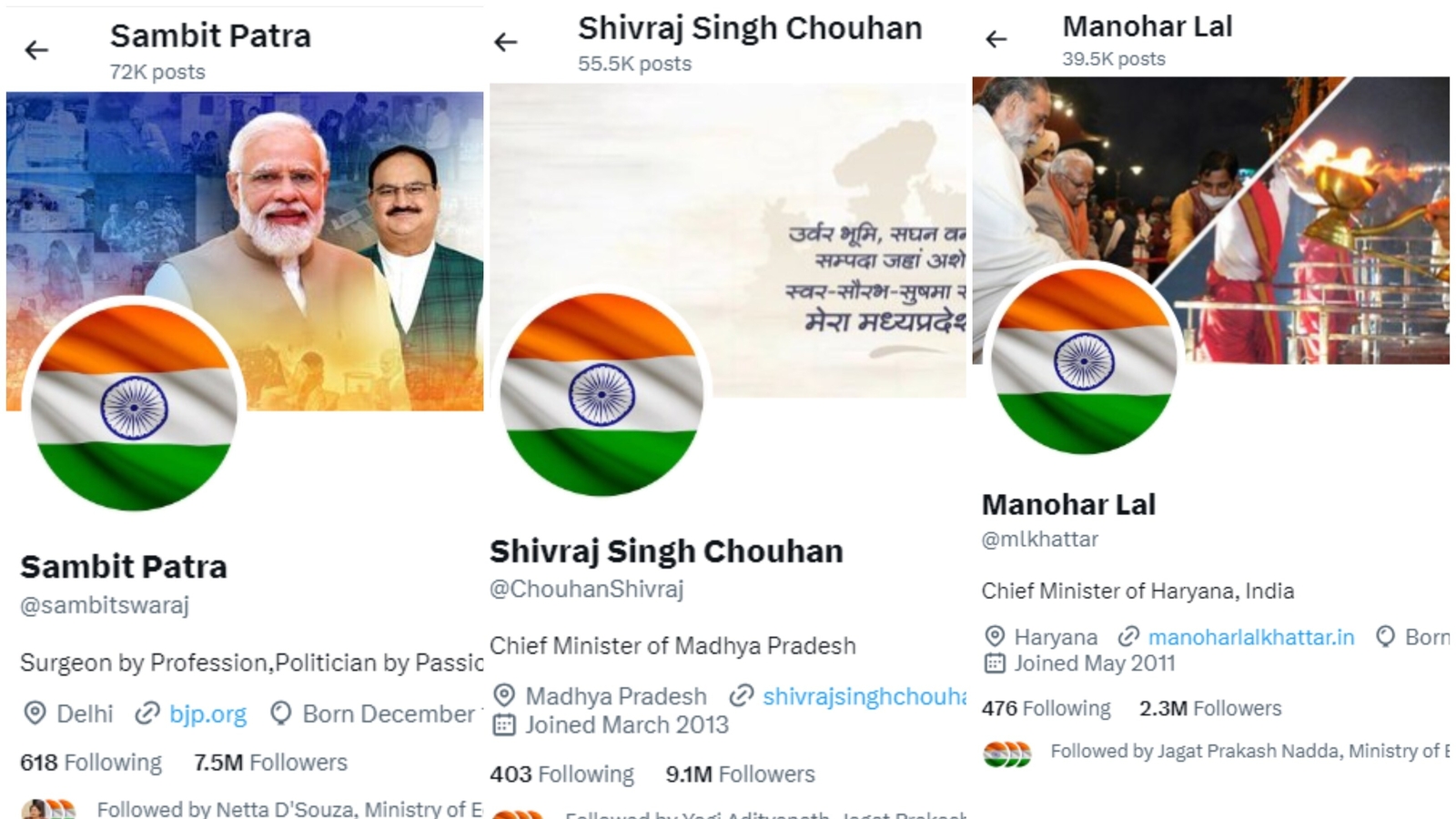 BJP leaders lose golden tick on X after changing display picture to tricolour | Latest News India - Vimarsana News