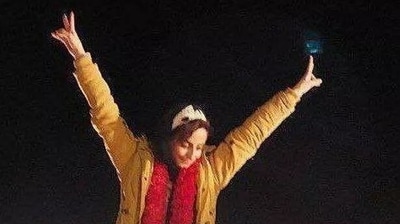 Iran Anti-Hijab Protests: Sonia Sharifi seen. Iran Anti-Hijab Protests: Sonia Sharifi seen.