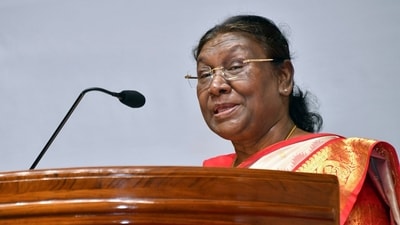 President Droupadi Murmu. (President of India Twitter) President Droupadi Murmu. (President of India Twitter)