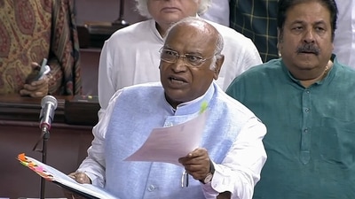 Leader of Opposition in Rajya Sabha Mallikarjun Kharge. (ANI)