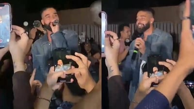 AP Dhillon steals Delhiites’ hearts with his surprise performance. AP Dhillon steals Delhiites’ hearts with his surprise performance.