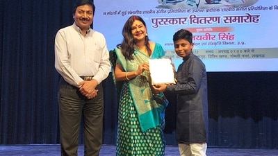 Besides performing at concerts, Ashit has composed songs on voter awareness, ‘har ghar tiranga’, and about the completion of two years of the Yogi government in Uttar Pradesh (File)