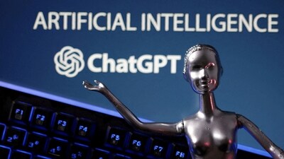 ChatGPT logo and AI Artificial Intelligence. (REUTERS)