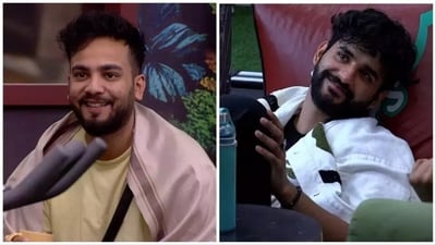 Elvish Yadav (left) and Abhishek Malhan on Bigg Boss OTT 2. Elvish Yadav (left) and Abhishek Malhan on Bigg Boss OTT 2.