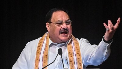 Kolkata: BJP National President JP Nadda addresses during the party's 'Ganatantra Pratistha Sankalp Sabha', in Kolkata, Saturday. (PTI) Kolkata: BJP National President JP Nadda addresses during the party's 'Ganatantra Pratistha Sankalp Sabha', in Kolkata, Saturday. (PTI)