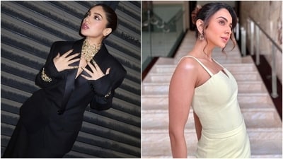 Bhumi Pednekar and Rakul Preet Singh's latest photoshoot on Instagram served fans with a steal-worthy date night look. Both the stars slipped into form-fitting and elegant ensembles for the pictures. While Bhumi chose an all-black look for attending the Indian Film Festival of Melbourne in Melbourne, Rakul donned a pastel green look for an event in Mumbai. Scroll through to see their photos and steal some inspiration for your next night out. (Instagram) Bhumi Pednekar and Rakul Preet Singh's latest photoshoot on Instagram served fans with a steal-worthy date night look. Both the stars slipped into form-fitting and elegant ensembles for the pictures. While Bhumi chose an all-black look for attending the Indian Film Festival of Melbourne in Melbourne, Rakul donned a pastel green look for an event in Mumbai. Scroll through to see their photos and steal some inspiration for your next night out. (Instagram)