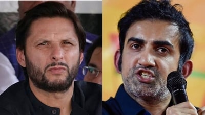 Earlier this year, Gambhir and Afridi had shared a handshake during their match in Legends Cricket League in Doha Earlier this year, Gambhir and Afridi had shared a handshake during their match in Legends Cricket League in Doha