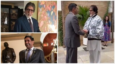 Ro Khanna met Amitabh Bachchan in Mumbai. Ro Khanna met Amitabh Bachchan in Mumbai.