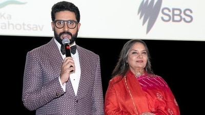 Speaking at the event, Abhishek Bachchan said, “I’m grateful for this platform for the world premiere of our film. Ghoomer is a labour of love. This has been Balki’s dream for a long time. I don’t think there’s any better way of giving back to a game you love so passionately, by making a film dedicated to it." Speaking at the event, Abhishek Bachchan said, “I’m grateful for this platform for the world premiere of our film. Ghoomer is a labour of love. This has been Balki’s dream for a long time. I don’t think there’s any better way of giving back to a game you love so passionately, by making a film dedicated to it."