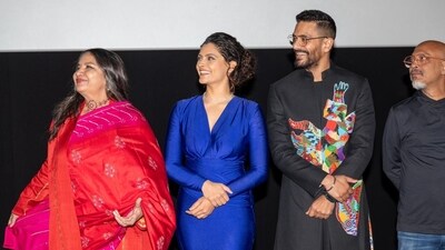 Directed by R Balki, Ghoomer has Abhishek Bachchan in the role of a coach whose life takes an unexpected turn when he crosses paths with a paraplegic sportsperson, played by Saiyami Kher. Their journey together unfolds against societal challenges and personal struggles, Directed by R Balki, Ghoomer has Abhishek Bachchan in the role of a coach whose life takes an unexpected turn when he crosses paths with a paraplegic sportsperson, played by Saiyami Kher. Their journey together unfolds against societal challenges and personal struggles,