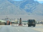 An army truck moves towards LAC amid India-China border dispute in eastern Ladakh. (PTI FILE PHOTO) An army truck moves towards LAC amid India-China border dispute in eastern Ladakh. (PTI FILE PHOTO)