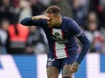 PSG's Neymar celebrates after scoring his side's second goal PSG's Neymar celebrates after scoring his side's second goal