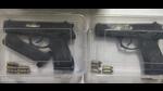 Police have recovered two foreign-made pistols along with a magazine and 10 live cartridges from the five operatives backed by Pakistan-based terrorist Harvinder Singh alias Rinda and Canada-based gangster-turned-terrorist Goldy Brar who were arrested in a special operation by the Punjab Police and a central security agency on Monday. (HT Photo)