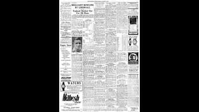HT This Day: August 15, 1948 -- Fifth test HT This Day: August 15, 1948 -- Fifth test