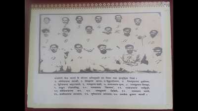 A group photo of all the persons accused in the Kakori controversy, being showcased at the exhibition. A group photo of all the persons accused in the Kakori controversy, being showcased at the exhibition.