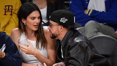 Supermodel Kendall Jenner and Bad Bunny's PDA at a Drake concert creates a stir; caught kissing while Kim Kardashian watched. (Twitter) Supermodel Kendall Jenner and Bad Bunny's PDA at a Drake concert creates a stir; caught kissing while Kim Kardashian watched. (Twitter)