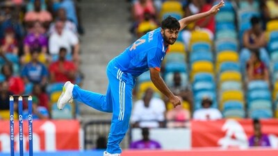 Shardul Thakur bowls during the ODI series against West Indies (AFP) Shardul Thakur bowls during the ODI series against West Indies (AFP)