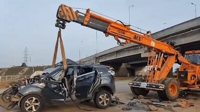 The Karnataka capital has seen frequent accidents on the NICE road as well as the Bengaluru-Mysuru expressway. (X (formerly Twitter)) The Karnataka capital has seen frequent accidents on the NICE road as well as the Bengaluru-Mysuru expressway. (X (formerly Twitter))