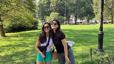 Jacqueline Fernandez was seen in a casual avatar as she stepped out with her sister and posed for a photo at New York's iconic Central Park. The sisters posed in front of a lush garden with tall buildings in the background. She had written in the caption of her birthday post, “Thank youuuuuuu!!!!” Jacqueline Fernandez was seen in a casual avatar as she stepped out with her sister and posed for a photo at New York's iconic Central Park. The sisters posed in front of a lush garden with tall buildings in the background. She had written in the caption of her birthday post, “Thank youuuuuuu!!!!”