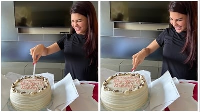Jacqueline Fernandez turned 38 on Friday. The actor rang in her birthday with her sister in New York. Jacqueline shared pictures from her cake cutting session on Instagram. Jacqueline Fernandez turned 38 on Friday. The actor rang in her birthday with her sister in New York. Jacqueline shared pictures from her cake cutting session on Instagram. 
