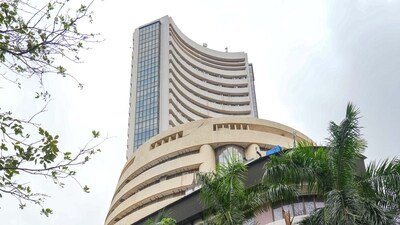 Opening bell: Sensex falls over 350 points at 64,971, Nifty below 19,350 (PTI)