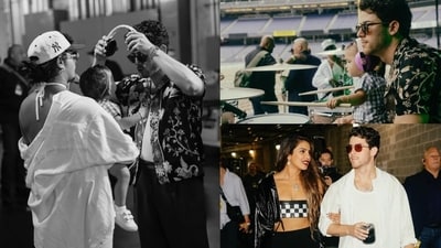 Priyanka Chopra, Nick Jonas and Malti Marie Chopra Jonas featured together in new photos. Priyanka Chopra, Nick Jonas and Malti Marie Chopra Jonas featured together in new photos.