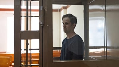Wall Street Journal reporter Evan Gershkovich, who was arrested while on a reporting trip and accused of espionage. (REUTERS)