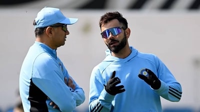Virat Kohli and Rahul Dravid