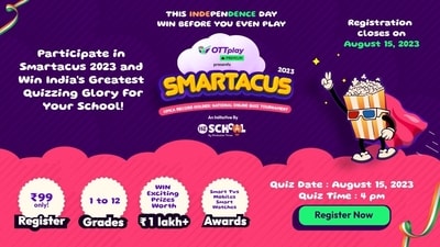 Smartacus 2023 will have 3 rounds: Online Qualifier, National Semi-Final and National Grand Finale. Smartacus 2023 will have 3 rounds: Online Qualifier, National Semi-Final and National Grand Finale.