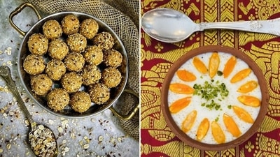 Hariyali Teej is also known for the delectable traditional sweets that are prepared on this day like Ghevar, malpua, rabri and gujiya apart from the food spread consisting of Kachauri, Daal Baat Choorma, Puri aloo, Basundi, Thekwa among other mouthwatering preparations Hariyali Teej is also known for the delectable traditional sweets that are prepared on this day like Ghevar, malpua, rabri and gujiya apart from the food spread consisting of Kachauri, Daal Baat Choorma, Puri aloo, Basundi, Thekwa among other mouthwatering preparations