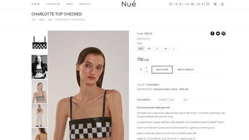 The price of Priyanka Chopra's bralette for Jonas Brothers concert. (nue-studio.com) The price of Priyanka Chopra's bralette for Jonas Brothers concert. (nue-studio.com)