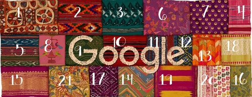 Google Doodle marked Independence Day by showcasing Indian textile art forms. Google Doodle marked Independence Day by showcasing Indian textile art forms.