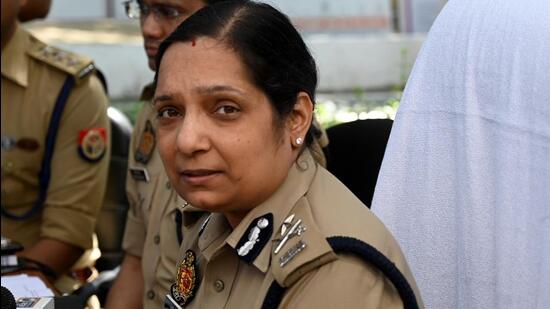 Laxmi Singh, commissioner of police, Gautam Budh Nagar, issued the order to disband the women’s safety units on July 27. (Sunil Ghosh/HT Photo)