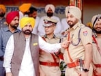 Punjab Chief Minister Bhagwant Mann during the 77th Independence Day function, at Polo Ground, in Patiala on Tuesday. (ANI Photo) Punjab Chief Minister Bhagwant Mann during the 77th Independence Day function, at Polo Ground, in Patiala on Tuesday. (ANI Photo)
