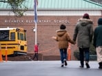 Students return to Richneck Elementary in Newport News, Va., on Jan. 30, 2023. Students return to Richneck Elementary in Newport News, Va., on Jan. 30, 2023.
