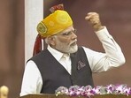 Prime Minister Narendra Modi speaks during his address on the country's 77th Independence Day, at the historic Red Fort in New Delhi, Tuesday, Aug. 15, 2023. Prime Minister Narendra Modi speaks during his address on the country's 77th Independence Day, at the historic Red Fort in New Delhi, Tuesday, Aug. 15, 2023.