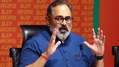 Union minister Rajeev Chandrasekhar (ANI)