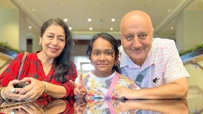 Anupam Kher is often spotted with late Satish Kaushik’s daughter, Vanshika Anupam Kher is often spotted with late Satish Kaushik’s daughter, Vanshika
