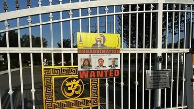 India has also formally raised the vandalisation of the temple with anti-India and pro-Khalistan posters India has also formally raised the vandalisation of the temple with anti-India and pro-Khalistan posters
