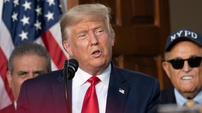 Donald Trump was indicted August 14, 2023 on charges of racketeering and a string of election crimes after a sprawling two-year probe into his efforts to overturn his 2020 defeat to Joe Biden in the US state of Georgia, according to a court filing. (AFP) Donald Trump was indicted August 14, 2023 on charges of racketeering and a string of election crimes after a sprawling two-year probe into his efforts to overturn his 2020 defeat to Joe Biden in the US state of Georgia, according to a court filing. (AFP)