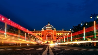 Rajasthan Assembly illuminated in the colours of the national flag on the Independence Day, in Jaipur, Monday. (PTI) Rajasthan Assembly illuminated in the colours of the national flag on the Independence Day, in Jaipur, Monday. (PTI)