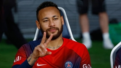 Neymar before the start of a match (REUTERS)