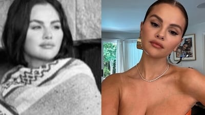 Selena Gomez re-shared memes about herself on Instagram. Selena Gomez re-shared memes about herself on Instagram.