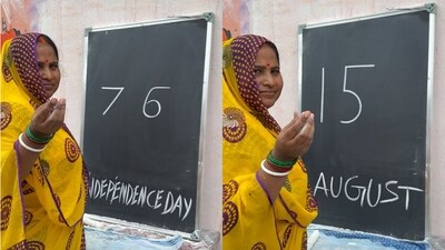 Independence Day 2023: Artist turning numbers into artwork. (Instagram/@punamartacademy) Independence Day 2023: Artist turning numbers into artwork. (Instagram/@punamartacademy)