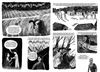 The march of the Sabar women (Antara Raman; Tulika Graphix)